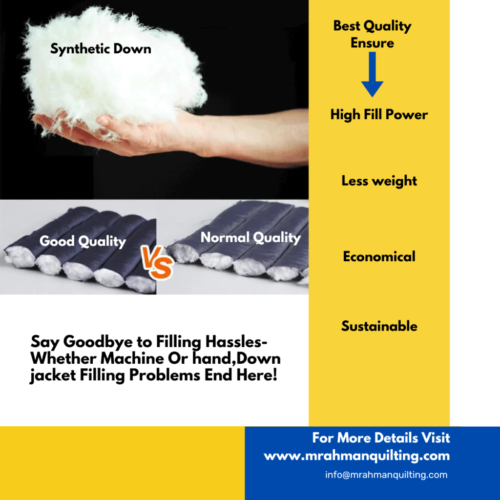 Solving Synthetic Down Jacket Filling Problems: A Guide to High Fill Power & Efficiency 1 Best Quality Synthetic Down 1